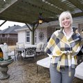 Meredith Brunen in her favorite personal space, the backyard patio area at her Centerton home.