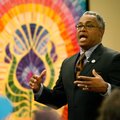John L. Benford speaks Thursday during NorthWest Arkansas Community College’s annual Martin Luther K...