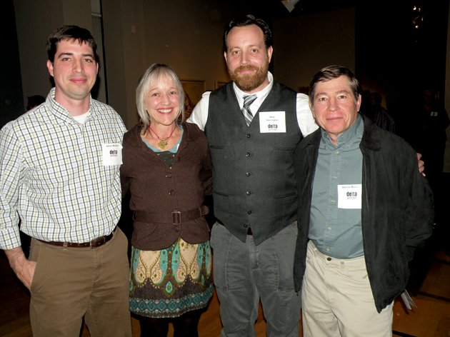 artists-with-ties-to-the-river-valley-ozark-editions-coverage-area-with-works-in-the-delta-exhibition-at-the-arkansas-arts-center-in-little-rock-include-from-the-left-jason-mccann-of-maumelle-katherine-strause-of-little-rock-formerly-of-conway-neal-harrington-of-russellville-and-dennis-mccann-of-maumelle-the-exhibit-will-remain-on-display-through-march-10