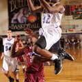 Manny Watkins, right, a Fayetteville guard, leads the Fayetteville Bulldogs in scoring with 112 poin...