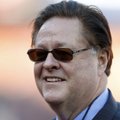 San Francisco 49ers co-owner and co-chairman John York smiles before an NFC divisional playoff NFL f...