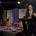 Fritz Gisler, division manager for Fayetteville Media Services, speaks to the crowd Thursday at the ...