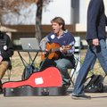 Will Toler, center, a University of Arkansas senior sociology/criminal justice major from Dallas, an...