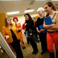 Leah Jones with Ronald McDonald House Charities of Arkoma, left,  talks Friday with Candace Dixon, f...