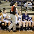 Monica Wells, (above) Elkins girls coach, watches her team play West Fork in the first half Tuesday ...