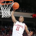 Arkansas' BJ Young dunks the ball in the second half of the game Tuesday, Feb. 5, 2013, against No. ...