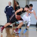 Payton Henson, left, of Siloam Springs drives past Brandon Buccheri of Springdale Har-Ber on Friday ...