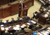 Arkansas Democrat-Gazette/RICK MCFARLAND --02/06/13-- Gov. Mike Beebe speaks to members of the House of Representatives Wednesday concerning the proposed $1.1 billion steel mill near Osceola. Beebe is asking the Arkansas Legislature to authorize the issuance of $125 million in bonds for the mill.