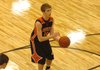 Gravette's Terence Pierce steps up to the free throw line after drawing a foul. The Lions defeated Lincoln 72-62 on Friday.