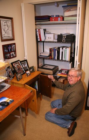 Larry Williams worked with professional organizer Becca Clark of Hot Springs to create a home office in an unused bedroom. 