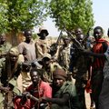 Sam Totten snapped this photo of Sudanese rebels from the Nuba Mountains region on Jan. 5. He said h...