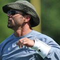 Brian Early watches during a Fayetteville Bulldogs scrimmage Aug. 8 at Harmon Field.
