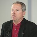 Arkansas baseball coach Dave Van Horn speaks at the Downtown Tipoff Club in North Little Rock on Mon...