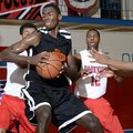 Hall's Bobby Portis spins around as he moves for the basket during the Hall-Parkview game held Tuesd...