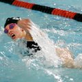 Bentonville’s Alexa Tininenko competes in the 100 freestyle on Jan. 31 during the Bentonville Invita...