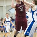 Josiah Wymer of Springdale goes up strong Feb. 1 against Jake Killingsworth of Rogers High at King A...