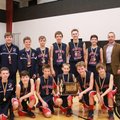 The Providence Academy Patriots of Rogers captured the large school Class 3A Jr. Boys Basketball Sta...