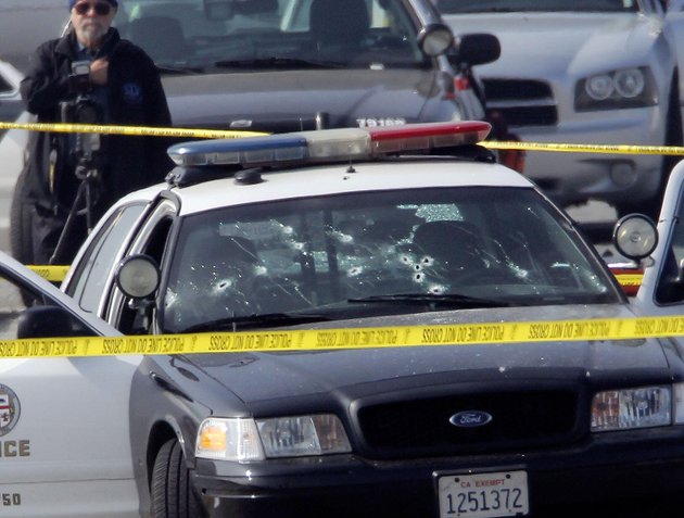 file-this-feb-7-2013-file-photo-shows-a-bullet-damaged-los-angeles-police-vehicle-in-corona-calif-after-suspect-former-los-angeles-police-officer-christopher-dorner-shot-at-two-lapd-officers-in-the-vehicle-who-were-sent-to-corona-to-protect-someone-dorner-threatened-in-a-rambling-online-manifesto
