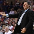 STAFF PHOTO SAMANTHA BAKER
Greenland High School's coach Alan Barton complains to referees about a ...
