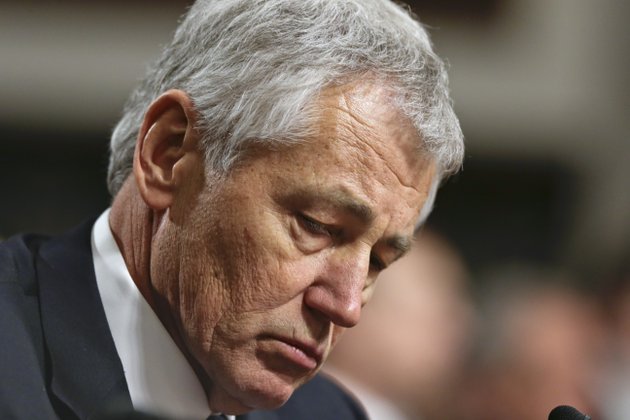 file-in-this-jan-31-2013-file-photo-republican-chuck-hagel-a-former-two-term-gop-senator-from-nebraska-and-president-obamas-choice-for-defense-secretary-testifies-before-the-senate-armed-services-committee-during-his-confirmation-hearing-on-capitol-hill-in-washington-a-senate-panel-on-wednesday-feb-6-2013-abruptly-postponed-a-vote-on-chuck-hagels-nomination-to-be-defense-secretary-amid-republican-demands-for-more-information-from-president-barack-obamas-nominee-about-his-paid-speeches-and-business-dealings