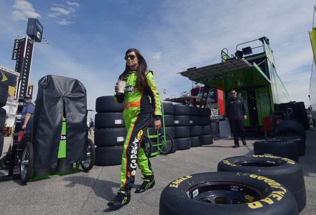 danica-patrick-walks-from-her-hauler-to-her-garage-during-practice-for-the-nascar-daytona-500-sprint-cup-series-auto-race-at-daytona-international-speedway-saturday-feb-16-2013-in-daytona-beach-fla