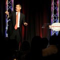 Paul Vitale delivers the keynote address at the annual chamber meeting in Springdale. The meeting fe...