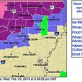 Latest map of watches, warnings and advisories provided by the National Weather Service in Little Ro...