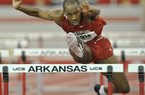 Arkansas hurdler Caleb Cross is one of several Razorbacks listed among the top three in the SEC in 14 events. “To win in this league you need the big hitters, you need the guys that can go out and perform on the national level,” Coach Chris Bucknam said. “No question we have some real good athletes on our team, and we look forward to seeing them perform on the big stage.” 