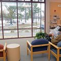 Page Hill of Springdale reads Investors Business Daily on Thursday at the Springdale Public Library ...