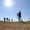 Ecclesia College players practice Feb. 19 at the Tyson Sports Complex in Springdale. The baseball te...