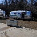 A collection of businesses working out of trailers on North College Avenue in Fayetteville.