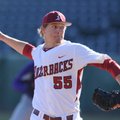 Arkansas junior pitcher Ryne Stanek will start the first game of the Coca-Classic against Arizona St...
