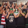Van Buren students chant Wednesday during the first half of play against Conway in the first round o...