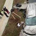 The driver of a van escaped injury this afternoon after losing control of his van near Interstate 54...