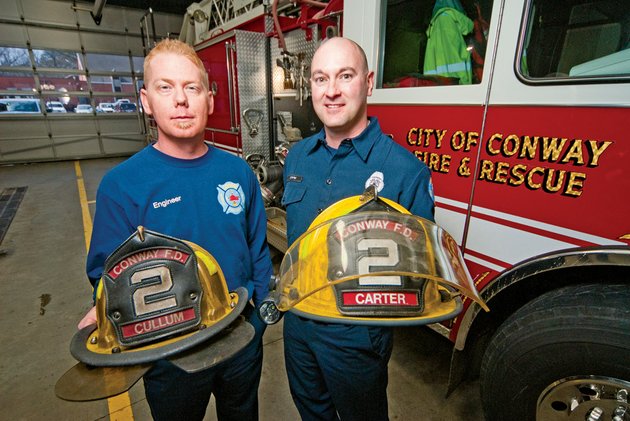 conway-firefighter-mike-cullum-37-left-received-a-kidney-from-fellow-firefighter-billie-carter-42-other-firefighters-offered-to-be-donors-but-carter-said-he-matched-so-well-it-was-like-the-men-were-siblings-both-said-their-faith-helped-them-through-the-process