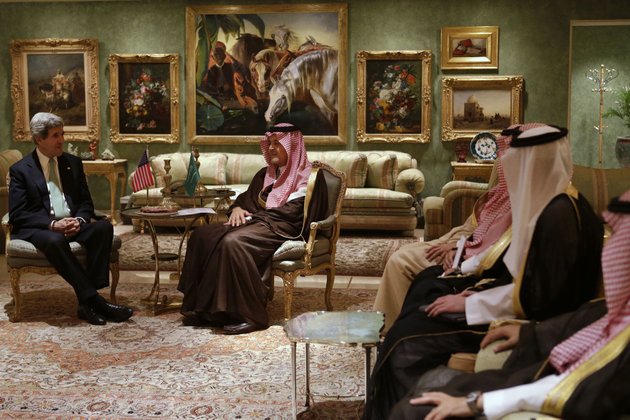 us-secretary-of-state-john-kerry-left-meets-with-saudi-foreign-minister-prince-saud-al-faisal-in-his-palace-in-riyadh-saudi-arabia-on-sunday-march-3-2013-saudi-arabia-is-the-seventh-leg-of-kerrys-first-official-overseas-trip