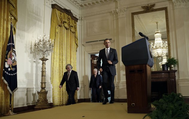 president-barack-obama-walks-toward-the-podium-to-make-an-announcement-in-the-east-room-of-the-white-house-in-washington-on-monday-march-4-2013-he-nominates-gina-mccarthy-to-head-the-epa-mit-physics-professor-ernest-moniz-for-energy-secretary-and-walmart-foundation-president-sylvia-mathews-burwell-to-head-the-office-of-budget-and-management