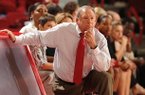Arkansas coach Tom Collen watches during the first half against South Carolina Sunday, Jan. 27, 2013, in Bud Walton Arena.