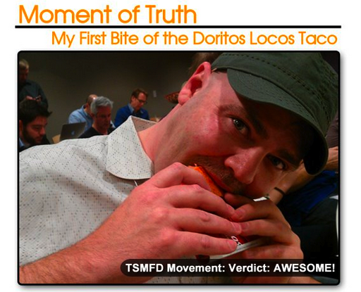 this-image-from-todd-mills-facebook-page-pushing-for-the-creation-of-a-doritos-taco-shows-him-taking-his-first-bite-from-one-after-taco-bell-flew-him-to-california-to-try-the-new-product