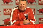 Coach Bret Bielema said there are coaching points he and his staff want to get across and a feeling-out process he wants to take place before in-person reporting takes place. 