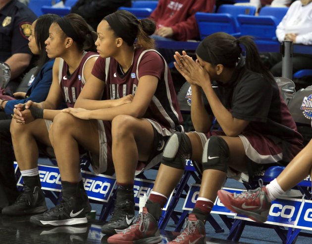 university-of-arkansas-little-rock-players-after-their-loss-to-middle-tennessee-at-their-sunbelt-tournament-championship-game-monday-afternoon-in-hot-springs