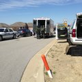 The scene of a standoff Tuesday in Bentonville.