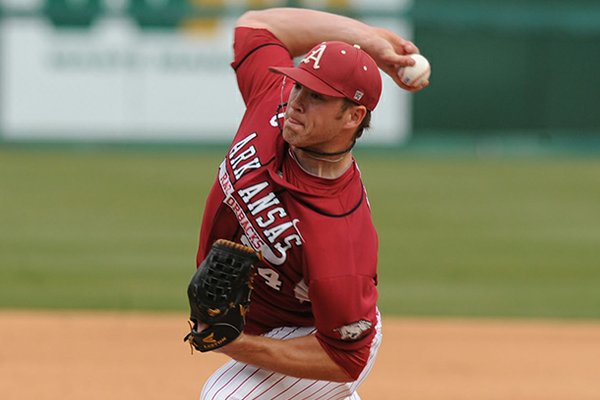 Arkansas reliever Colby Suggs earned his sixth straight save in the Razorbacks' 5-3 win over Kentucky Saturday.