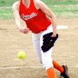 The concentration and intensity of pitching, whether in baseball or softball, often shows on the face of the pitcher if caught at the fraction of the second when the ball is released and speeding toward the waiting batter at home plate, as seen In Gentry's Dusty Haag and Gravette's Lindsee LaBrecque. That same expression on the pitchers' faces is oft repeated with each new pitch. Baseball and softball teams from Gravette and Gentry begin tournament play this week at Ozark. 