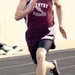 Gentry senior Kevin Parish took first place in all the boys' dash events on Thursday in Gravette. 