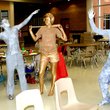 You would have to look twice, or maybe three or four times, to catch a movement by one of the live statues at the Gravette Arts in the Park event. 