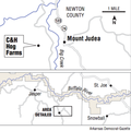 The Arkansas Department of Environmental Quality permitted the C&H Hog Farms hog-growing operation n...