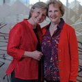 Johnelle Hunt, chairman of Hunt Ventures, right, and Debby Weineke, executive director of Benton Cou...