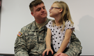VIDEO: Dad back from long deployment surprises daughter