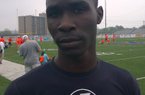 Camden Fairview cornerback Keyondre Jones tuned in the fastest 40 time at the Arkansas Football Combine.